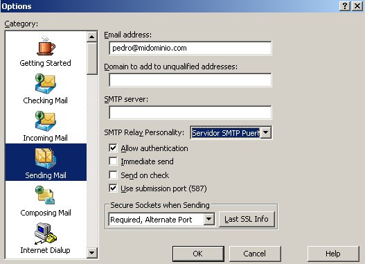 Servidor SMTP de Puerto Alterno :: Guia de Configuracion Qualcomm Eudora 7 - Paso 4