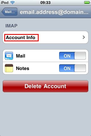 Servidor SMTP de Puerto Alterno :: Guia de Configuracion Apple iPhone iOS4 - Paso 3