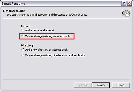 Servidor SMTP de Puerto Alterno :: Guia de Configuracion Microsoft Outlook - Paso 2