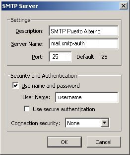 Servidor SMTP de Puerto Alterno :: Guia de Configuracion Mozilla Thunderbird v0.9 - v3.0 - Paso 3